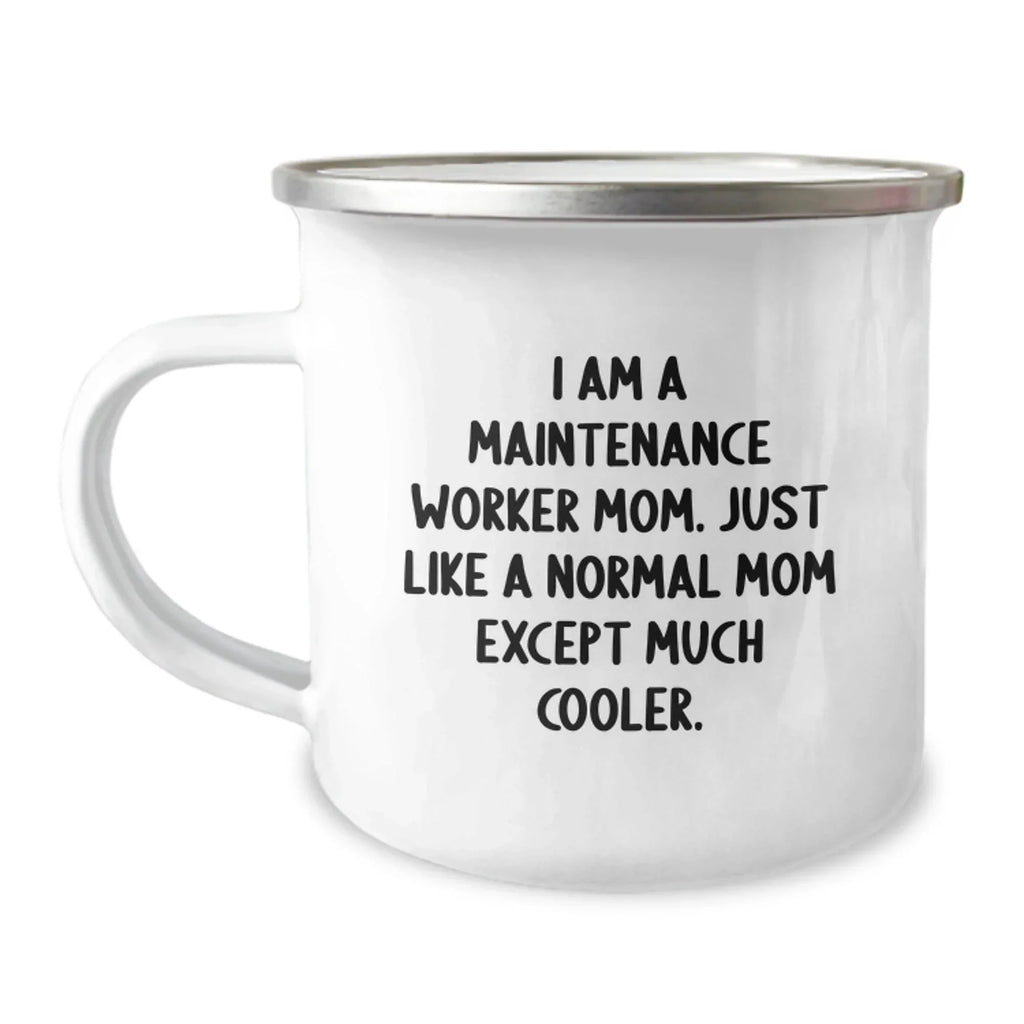 Funny Maintenance Worker Mom Gifts from Family, Unique Camping Mugs for Maintenance Worker Dad Men Friends Coworkers Graduation Unique Gifts