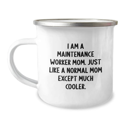 Funny Maintenance Worker Mom Gifts from Family, Unique Camping Mugs for Maintenance Worker Dad Men Friends Coworkers Graduation Unique Gifts - Image 1