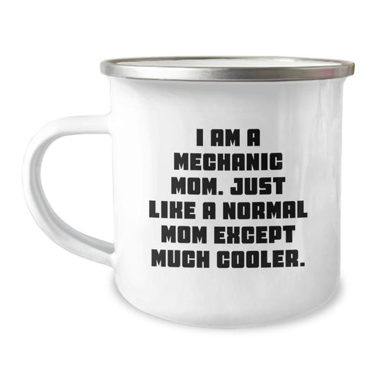 Mechanic Gifts from Mom, Funny Mechanic Mom Gifts for Mechanic Friends, Camping Mug for Graduation - Image 1