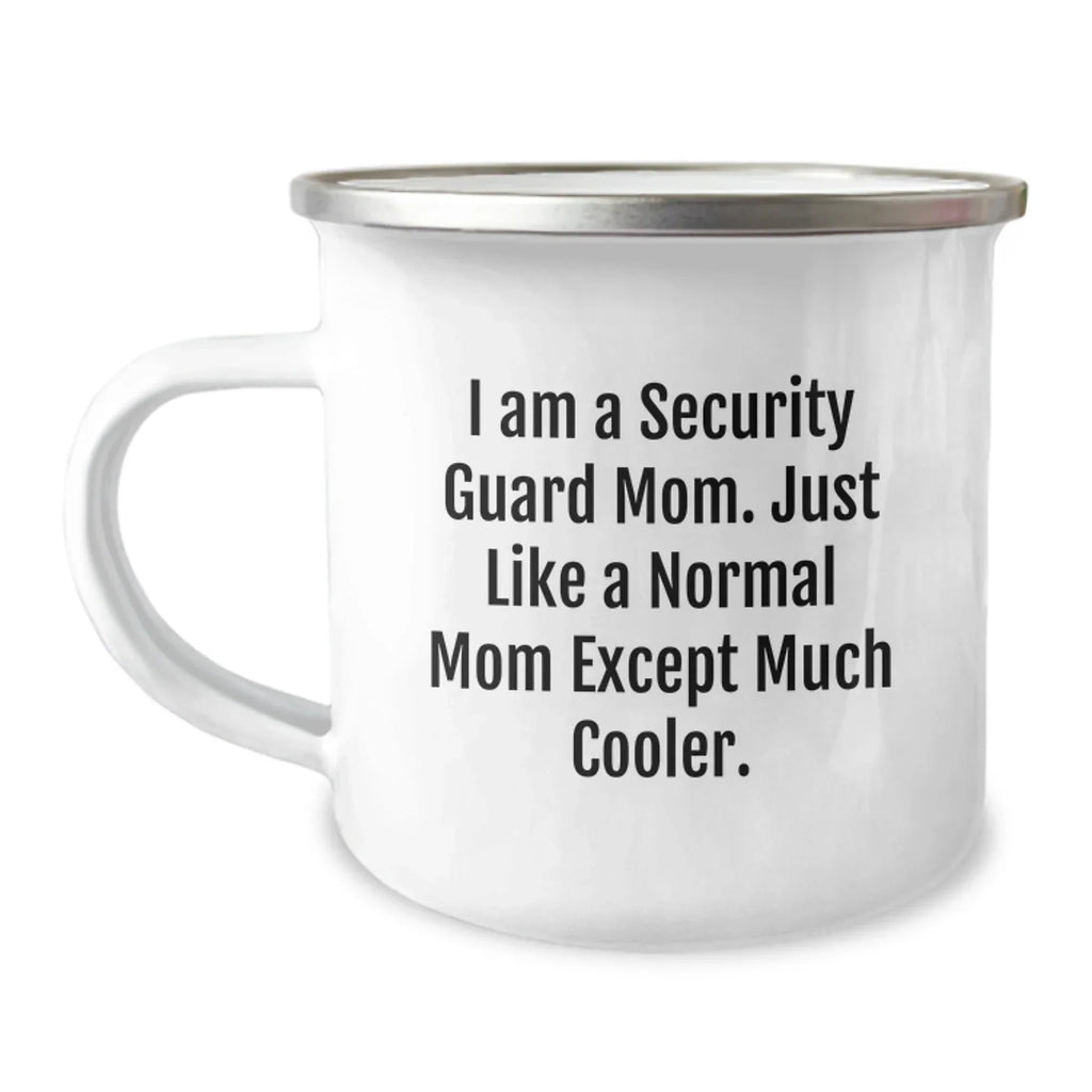 Funny Security Guard Mom Christmas Camping Mug Gifts from Family, for Security Guard Men, Unique Holiday Unique Gifts