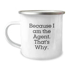 Funny Agent Christmas Unique Gifts from Family to Agent Friends - The Agent Camping Mug, Unique Christmas Unique Gifts for Agent Men, Women, Coworkers