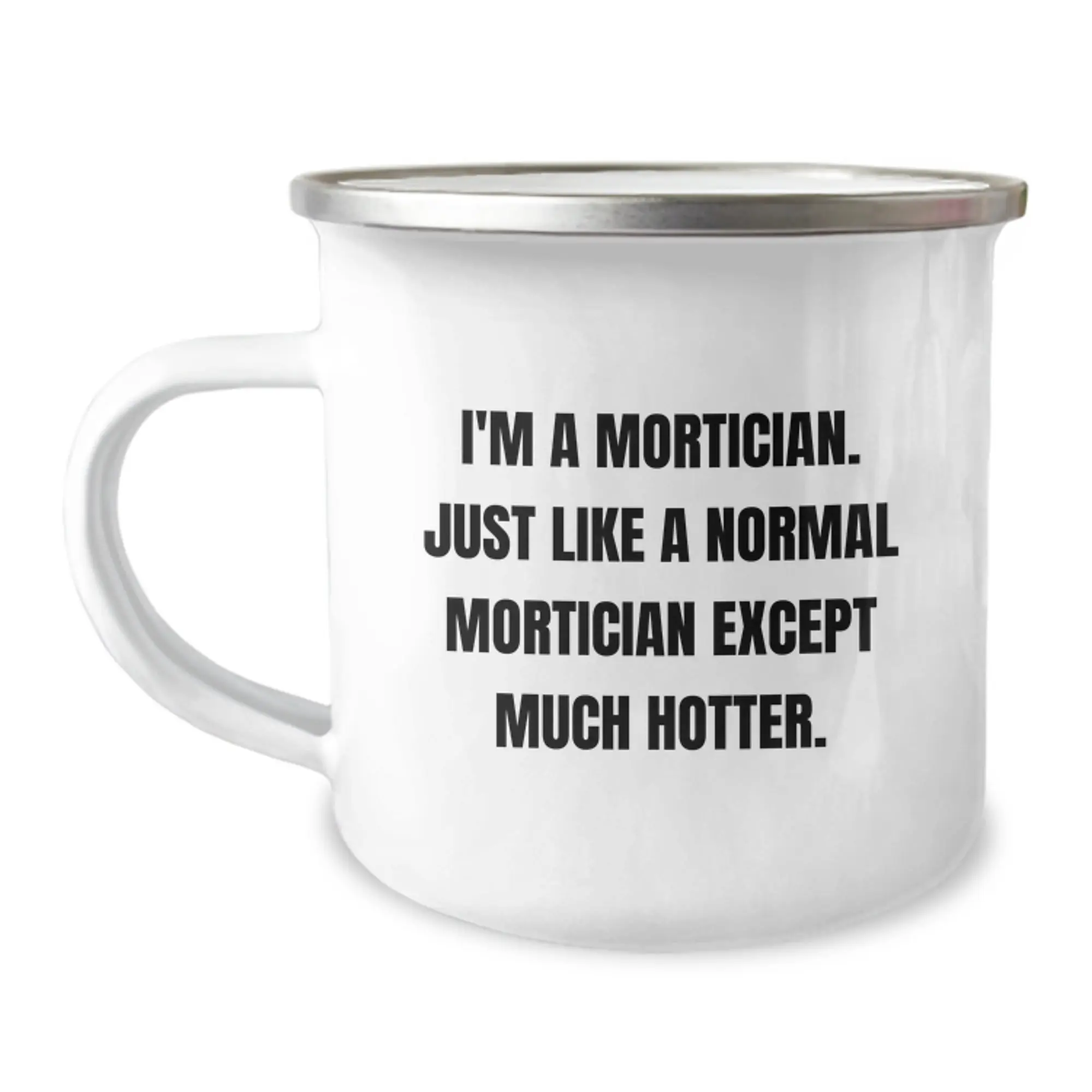 Funny Mortician Gifts for Mortician Friends, Mortician Unique Graduation Gifts from Family to Mortician Men, Camping Mug for Mortician - Image 1