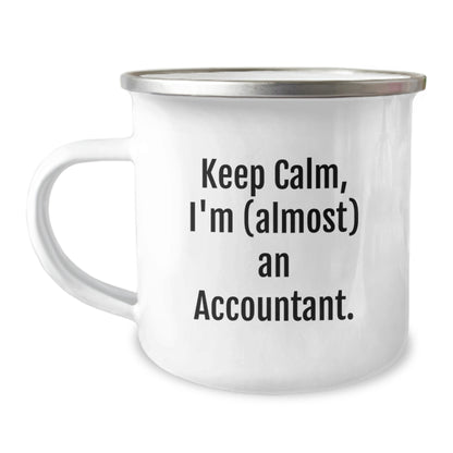 Funny Accountant Gifts for Men from Friends - Keep Calm I'm almost an Accountant Christmas Unique Gift for Accountant - Image 1