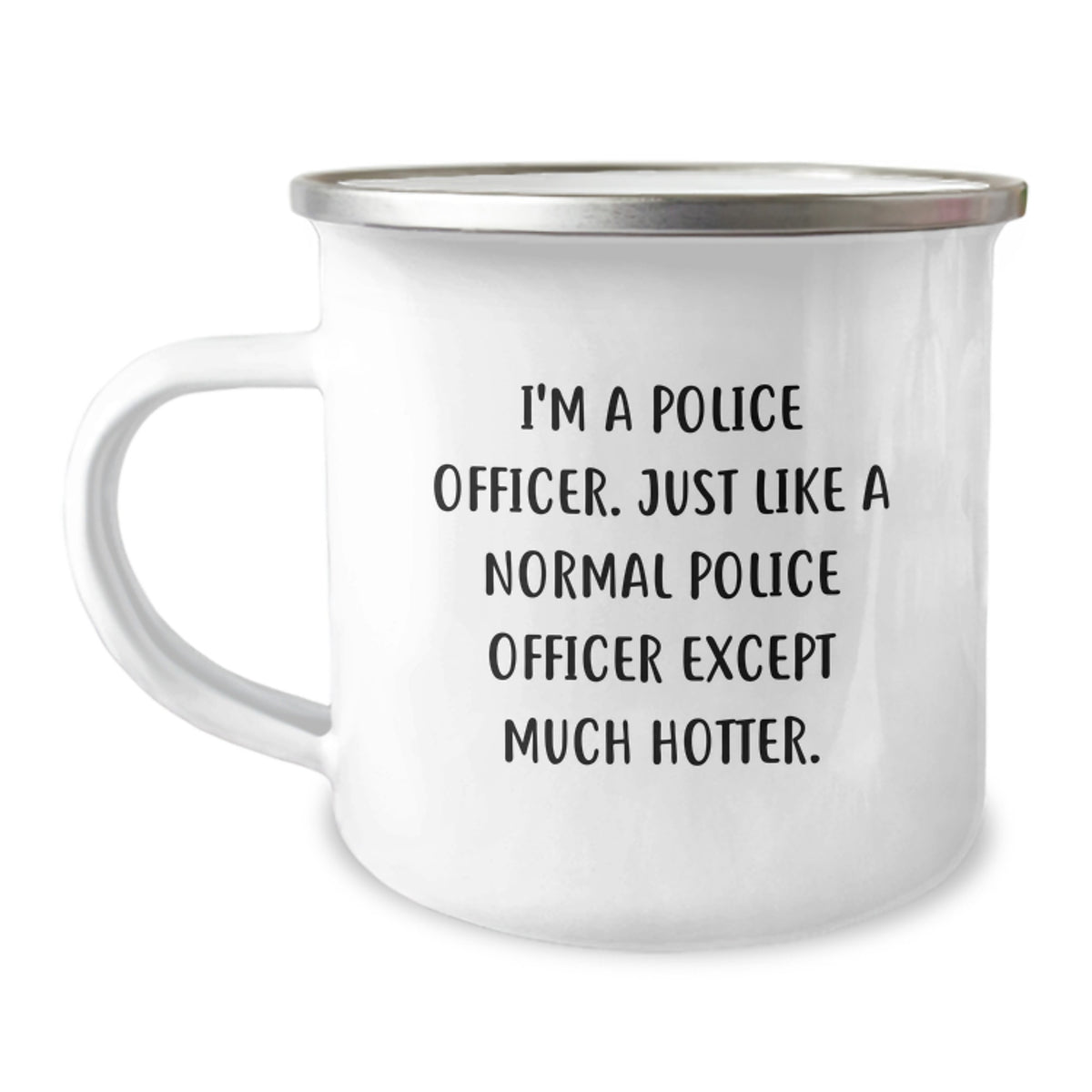 Christmas Gift for Her Humorous Police Officer Camping Mug Present - Image 1