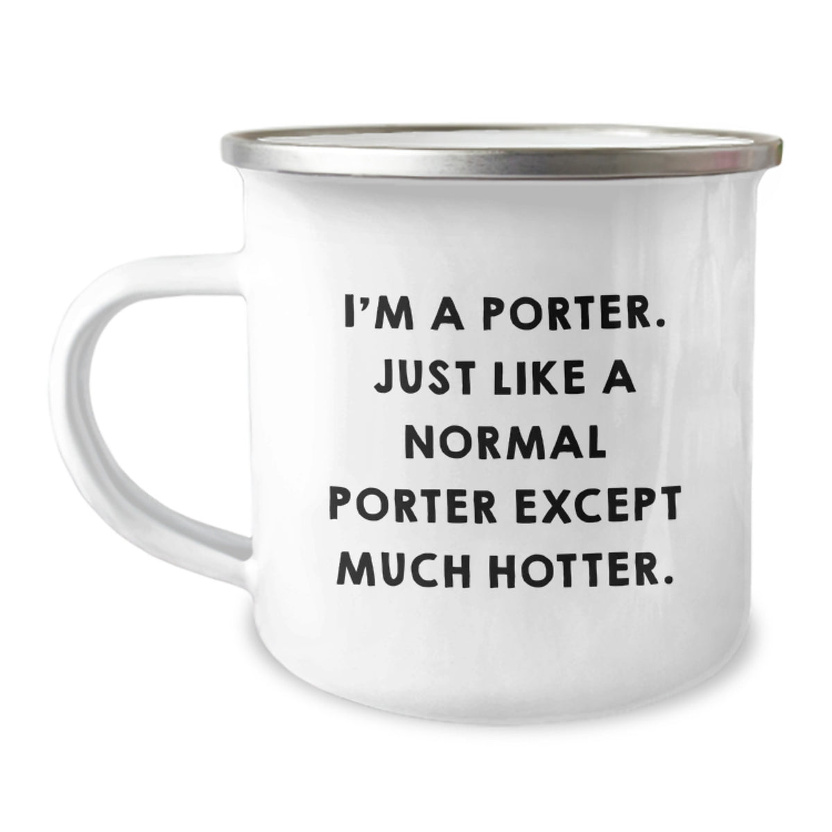 Camping Mug Gift for Him - A Witty Porter Keepsake for Christmas - Image 1
