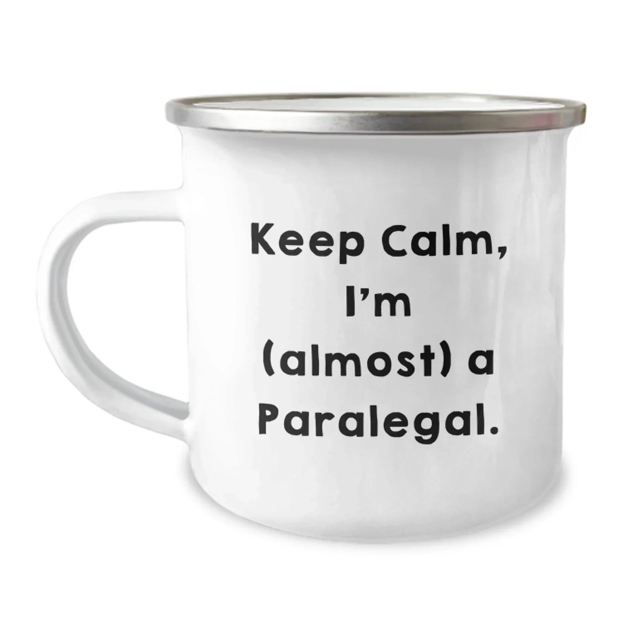 Funny Paralegal Gifts from Friends Christmas Unique Paralegal Coffee Mug 'Keep Calm I'm (almost) A Paralegal.'