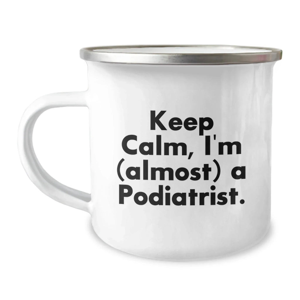 Funny Podiatrist Gifts for Men - Keep Calm I'm (almost) A Podiatrist Christmas Unique Presents from Family Friends
