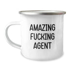Funny Agent Camping Mug Gifts from Men to Agent Friends Christmas Unique Presents