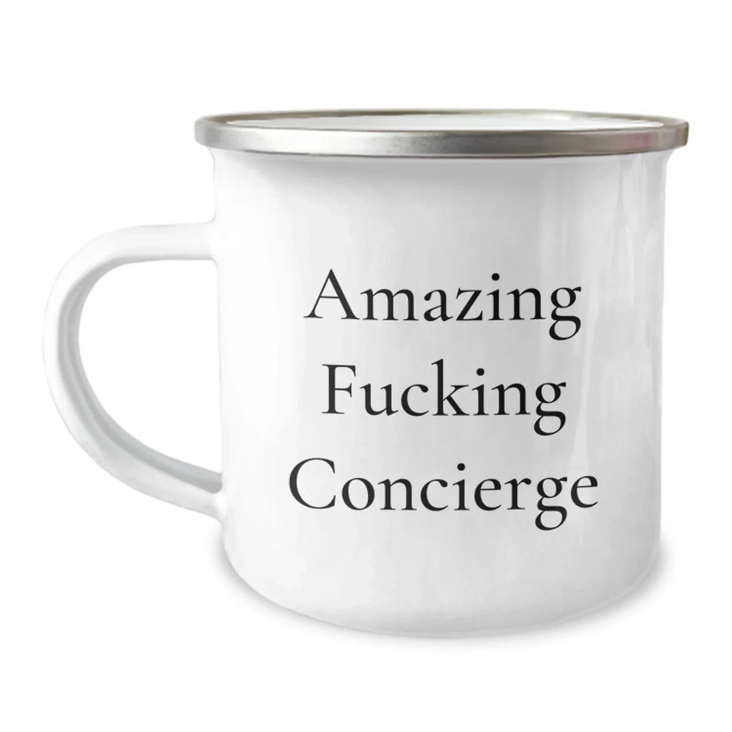Concierge Camping Mug Gifts from Friends and Family - Funny Quote for Concierge Lovers, Christmas Unique Gifts