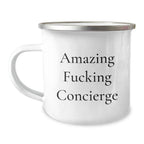 Concierge Camping Mug Gifts from Friends and Family - Funny Quote for Concierge Lovers, Christmas Unique Gifts