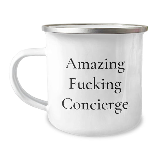 Concierge Camping Mug Gifts from Friends and Family - Funny Quote for Concierge Lovers, Christmas Unique Gifts - Image 1