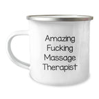 Funny 'Amazing F--king Massage Therapist' Gifts for Her from Men - Unique Massage Therapist Christmas Unique Gifts