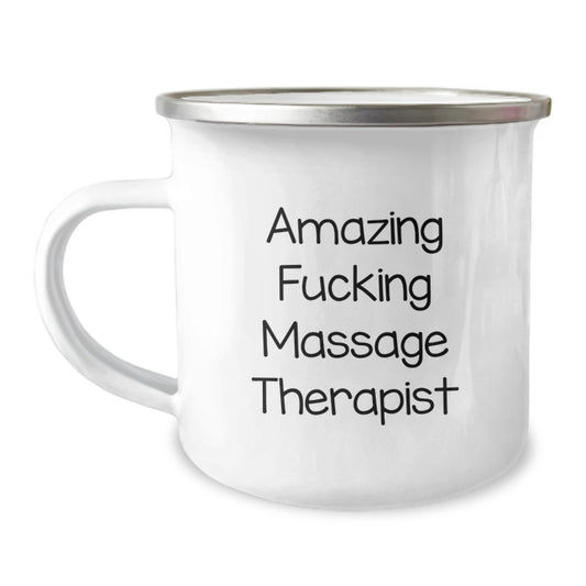 Funny 'Amazing F--king Massage Therapist' Gifts for Her from Men - Unique Massage Therapist Christmas Unique Gifts - Image 1