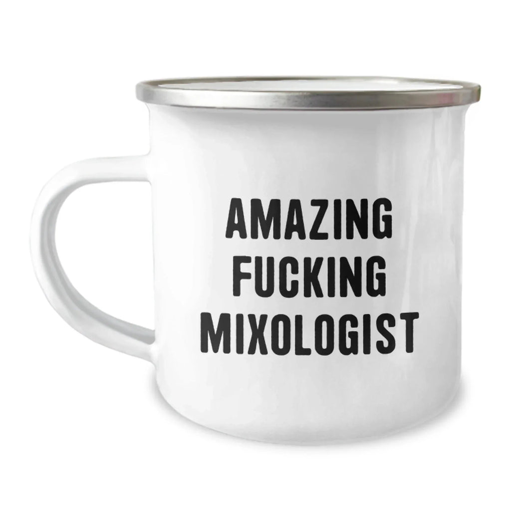 Funny Mixologist Gifts from Men to Friends - Christmas Unique Coffee Mugs for Camping Lovers - Amazing F--king Mixologist Quote