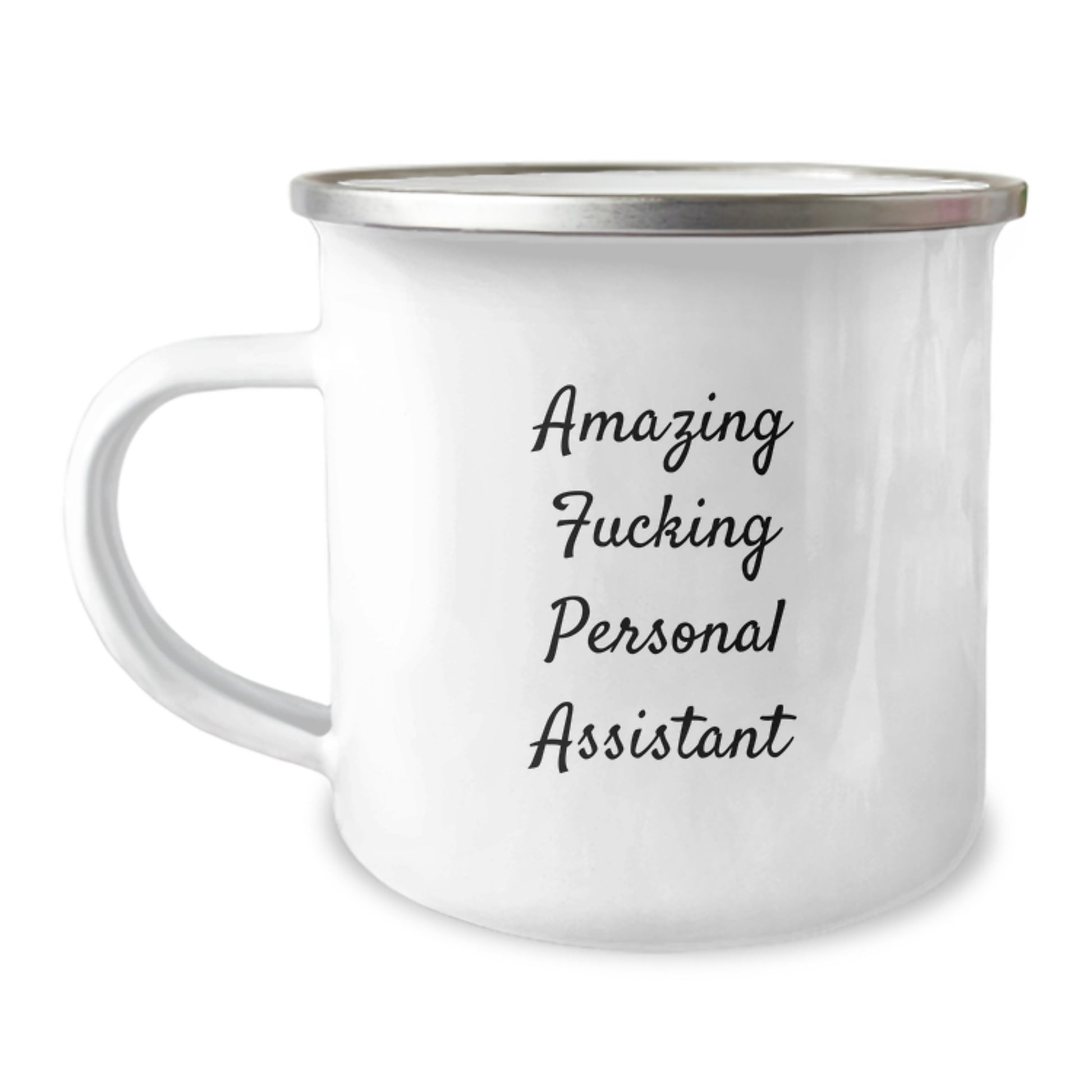 Funny Personal Assistant Gifts from Men to Coworkers - Amazing Camping Mug for Birthday - Image 1