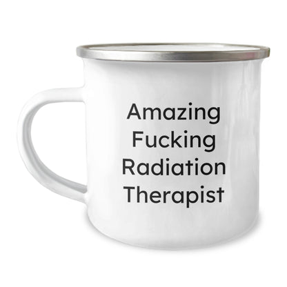 Funny Radiation Therapist Camping Mug Gifts for Men from Friends - Radiation Therapist Unique Christmas Unique Gifts for Men - Image 1
