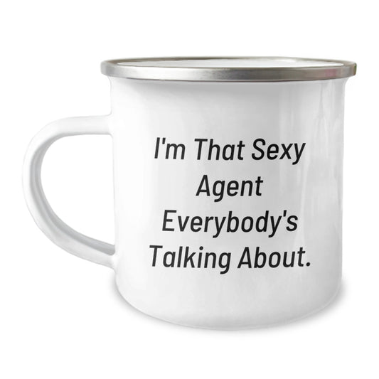Funny Agent Gifts for Men, Christmas Unique Agent Mugs, I'm That Sexy Agent Everybody's Talking About. Agent Camping Mug - Image 1