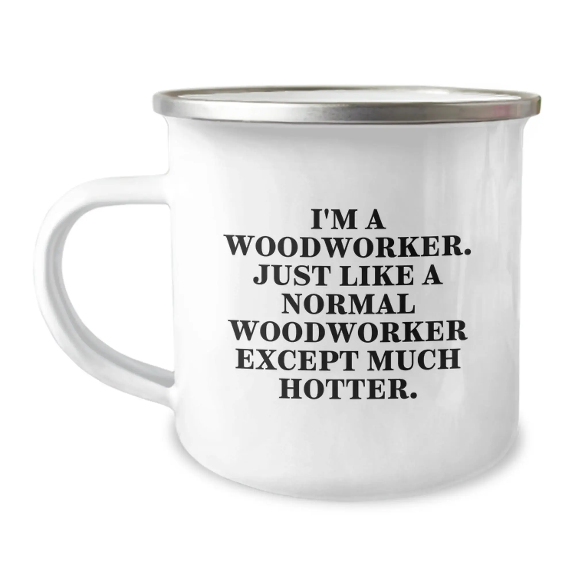 Gifts from Friends for the Woodworker, Funny Woodworker Camping Mug, Unique Graduation Gifts for Him - Image 1