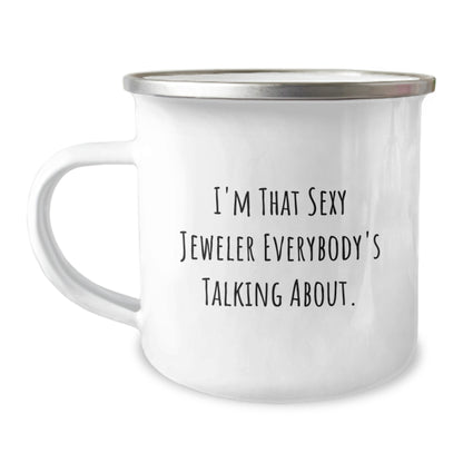 Funny Gifts from Friends - Sexy Jeweler Christmas Camping Mug for Men, Perfect Unique Gift for Women - Image 1