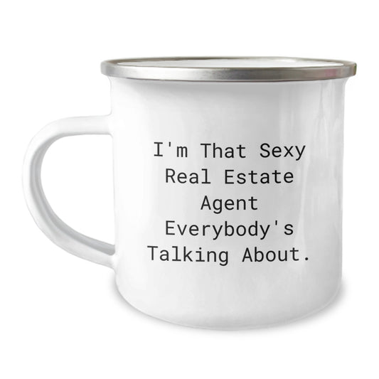 Real Estate Agent Gifts, Funny Inspirational Quote, Camping Mug for Graduation, Gifts from Friends to Real Estate Agent - Image 1