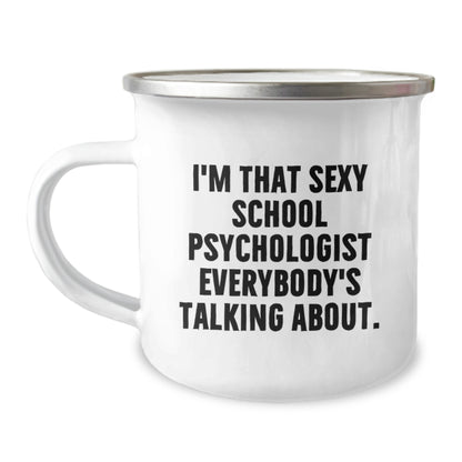 Gifts for the School Psychologist, Funny Quotes Camping Mugs, Christmas Unique Gifts from Friends, Men, Women, and Family - Image 1