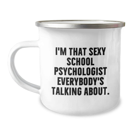 Gifts for the School Psychologist, Funny Quotes Camping Mugs, Christmas Unique Gifts from Friends, Men, Women, and Family - Image 1