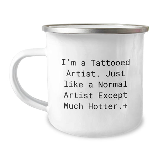 Funny Artistic Gifts for Artist Friends from Men Women Coworkers Family - 'I'm A Tattooed Artist' Christmas Unique Gifts - Image 1