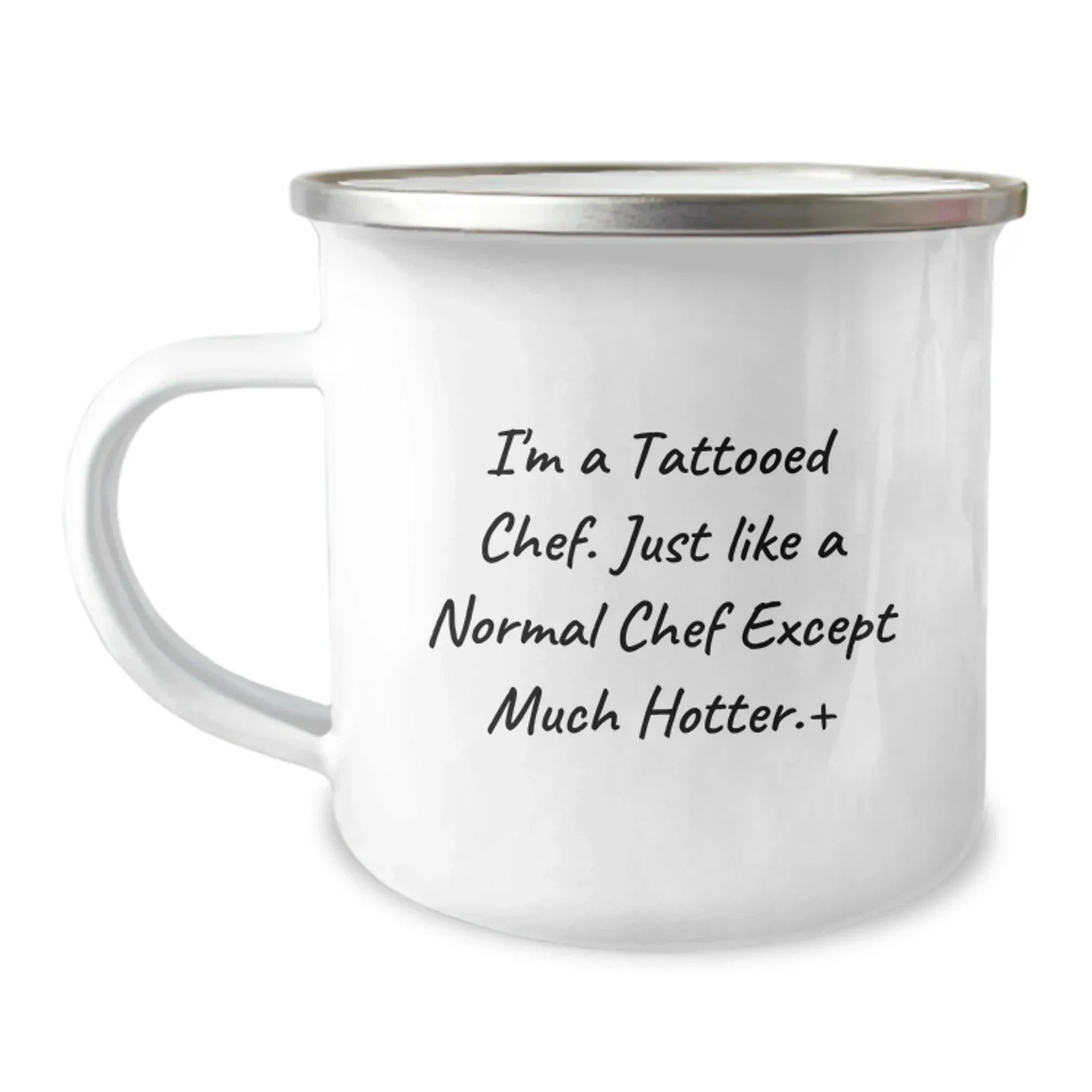 Funny Chef Gifts from Men to Friends for Christmas Unique Presents - I'm A Tattooed Chef Camping Mug