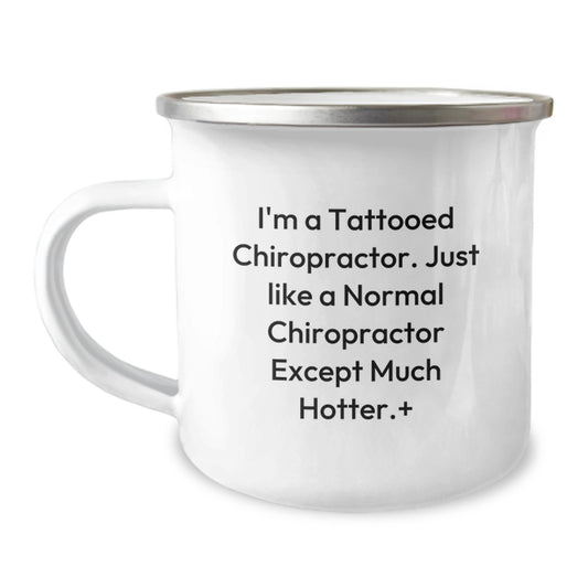 Chiropractor Gifts Funny Camping Mug for Men Friends Family - I'm A Tattooed Chiropractor, Gifts from Men to Chiropractor, Unique Graduation Gifts - Image 1