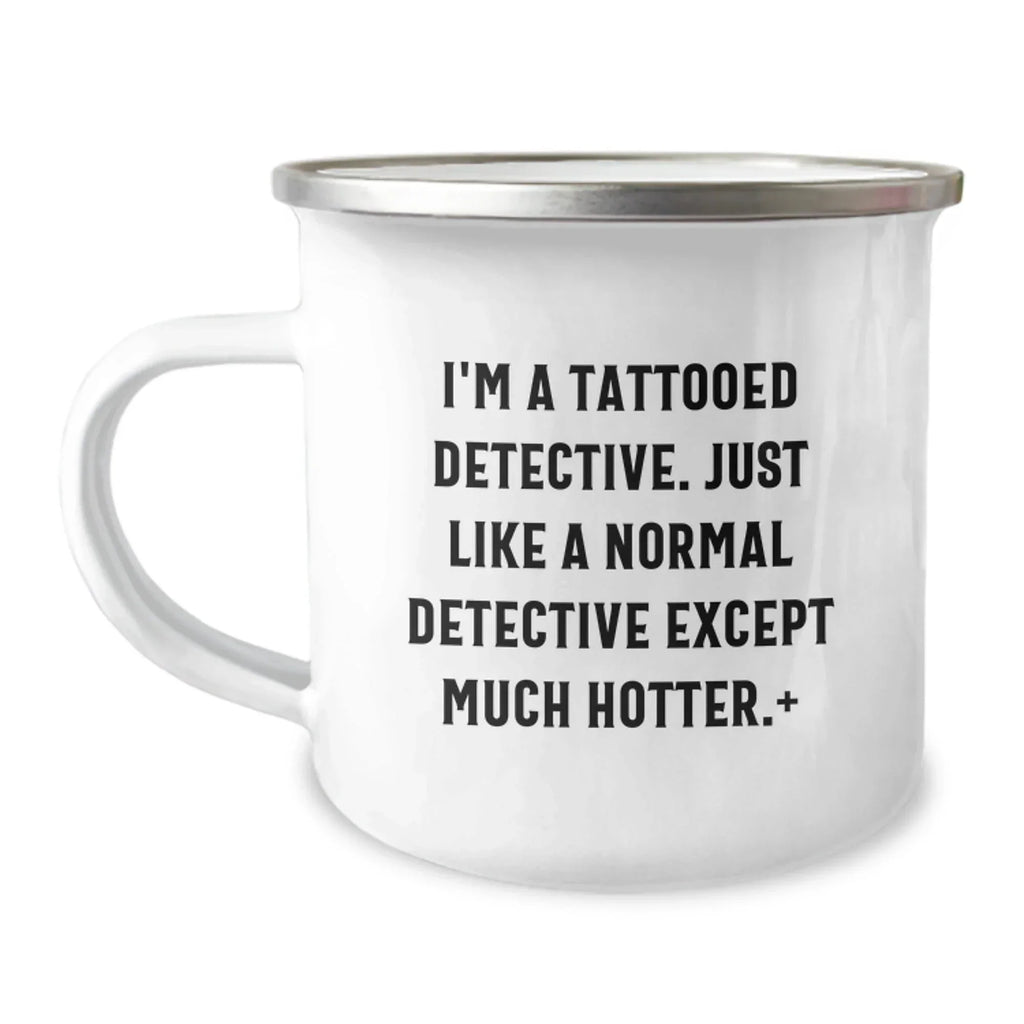 Funny Detective Camping Mug Gifts for Men Women Friends Family from Coworkers