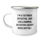 Funny Detective Camping Mug Gifts for Men Women Friends Family from Coworkers