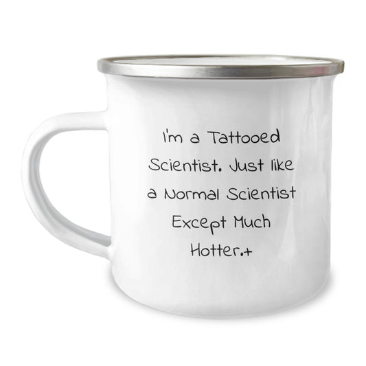 Funny Scientist Camping Mug Gifts from Friends to Men on Christmas Unique - Image 1