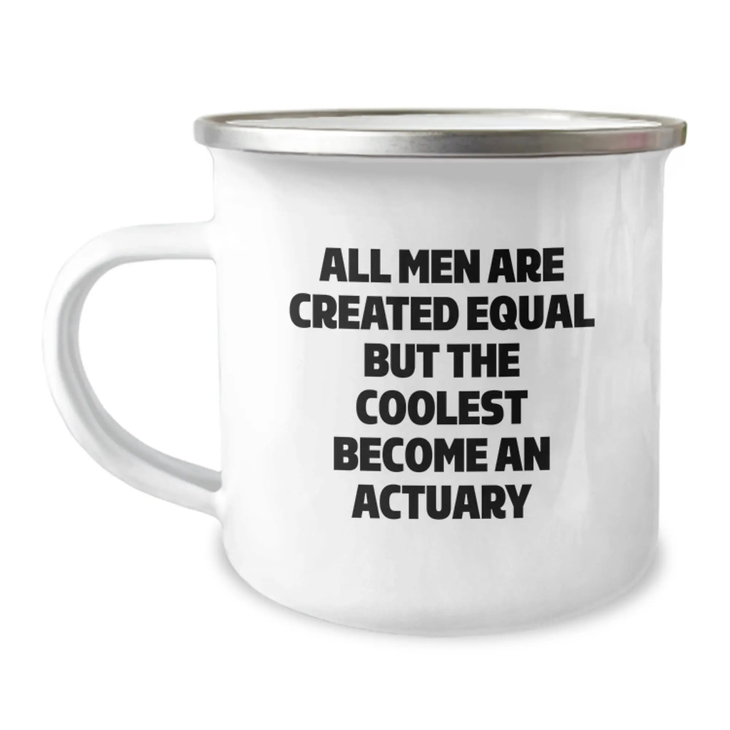 Funny Actuary Gifts for Him, Unique Camping Mug for Dad, Best Father's Day Unique Gifts from Family for Actuary Enthusiasts - Image 1
