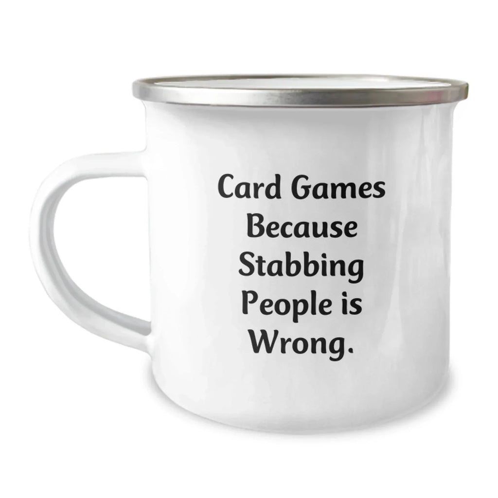 Funny Card Games Gifts for Card Game Enthusiasts, Camping Mug for Men, Christmas Unique Presents from Friends