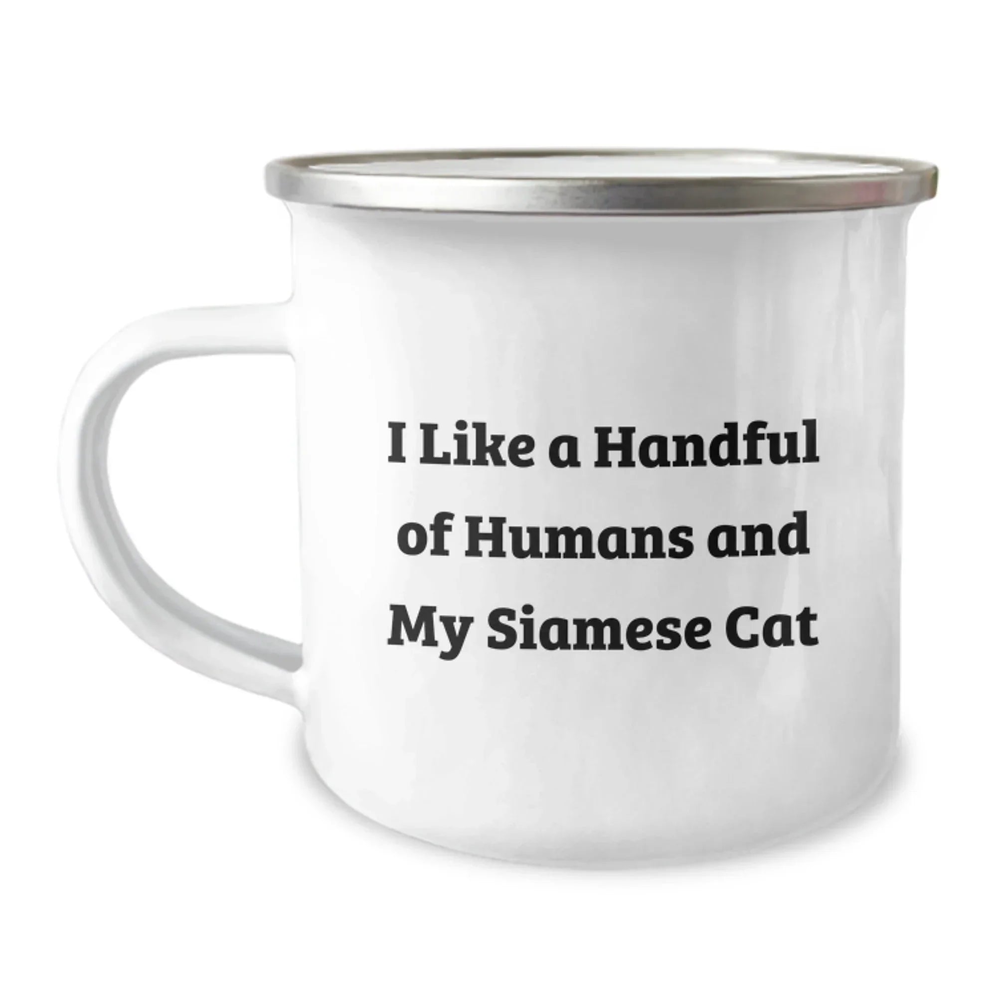 Siamese Cat Lover Camping Mug, Funny Quote Gifts from Friends and Family for Christmas Unique Presents for Siamese Cat Owners