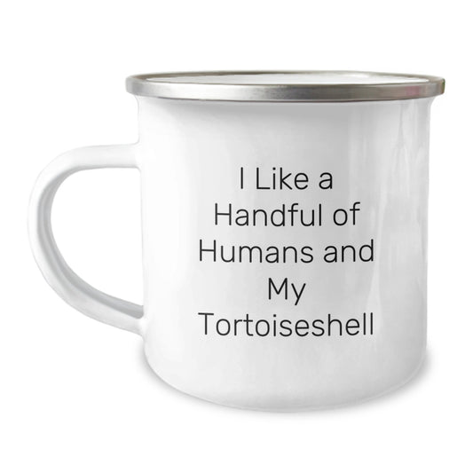 Tortoiseshell Cat Lover Gifts from Men to Friends - Funny Camping Mug for Christmas Unique Presents - Image 1