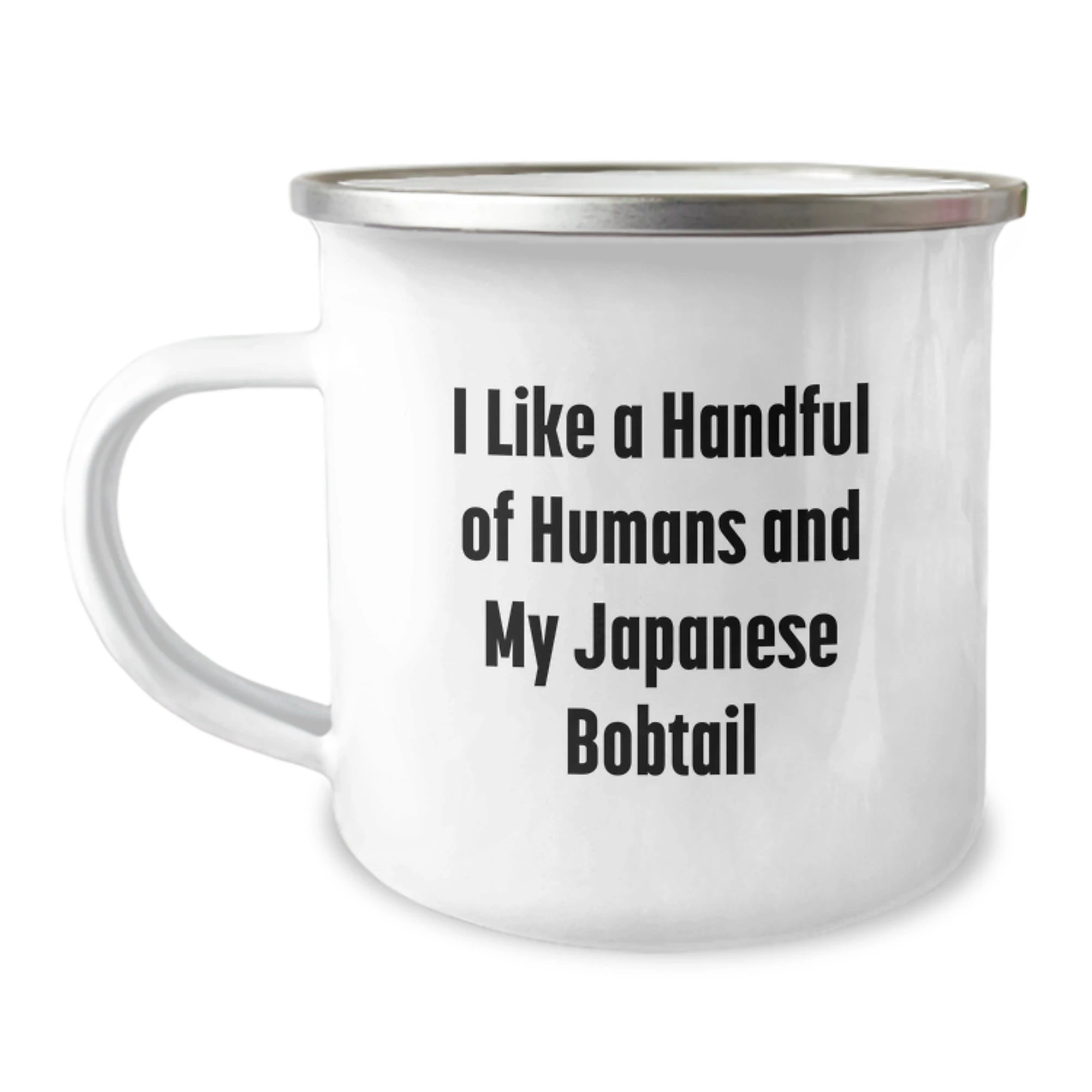 Funny Japanese Bobtail Cat Lover Gifts for Men Camping Mug, Gifts from Men to Friends, Unique Christmas Unique Gifts