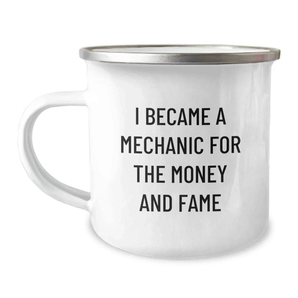 Funny Mechanic Gifts for Men from Friends, Unique Camping Mug for Graduation