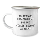 Agent Camping Mug Keepsake Birthday Gift for Him Men Equal Coolest Agent - Image 1