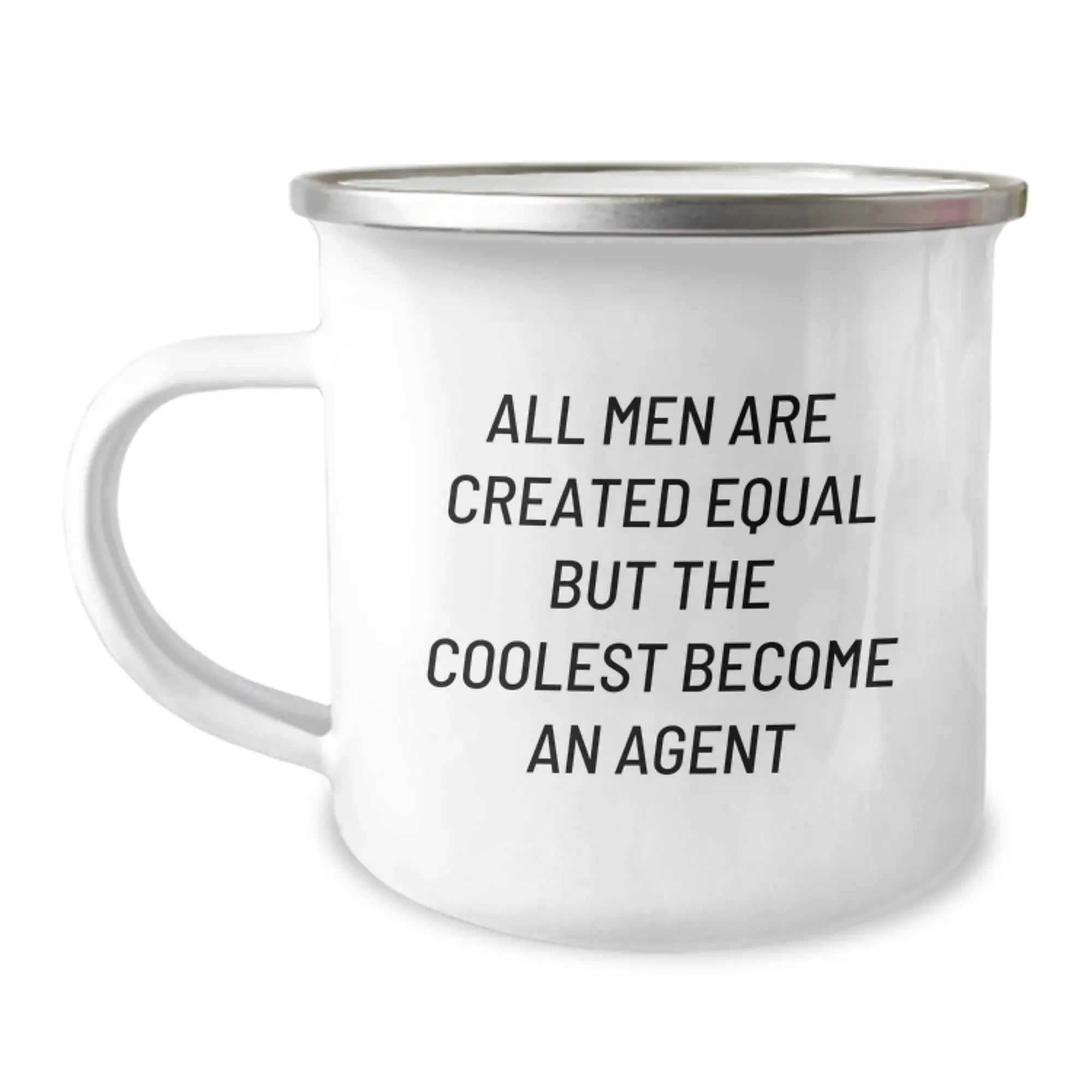 Agent Camping Mug Keepsake Birthday Gift for Him Men Equal Coolest Agent - Image 1