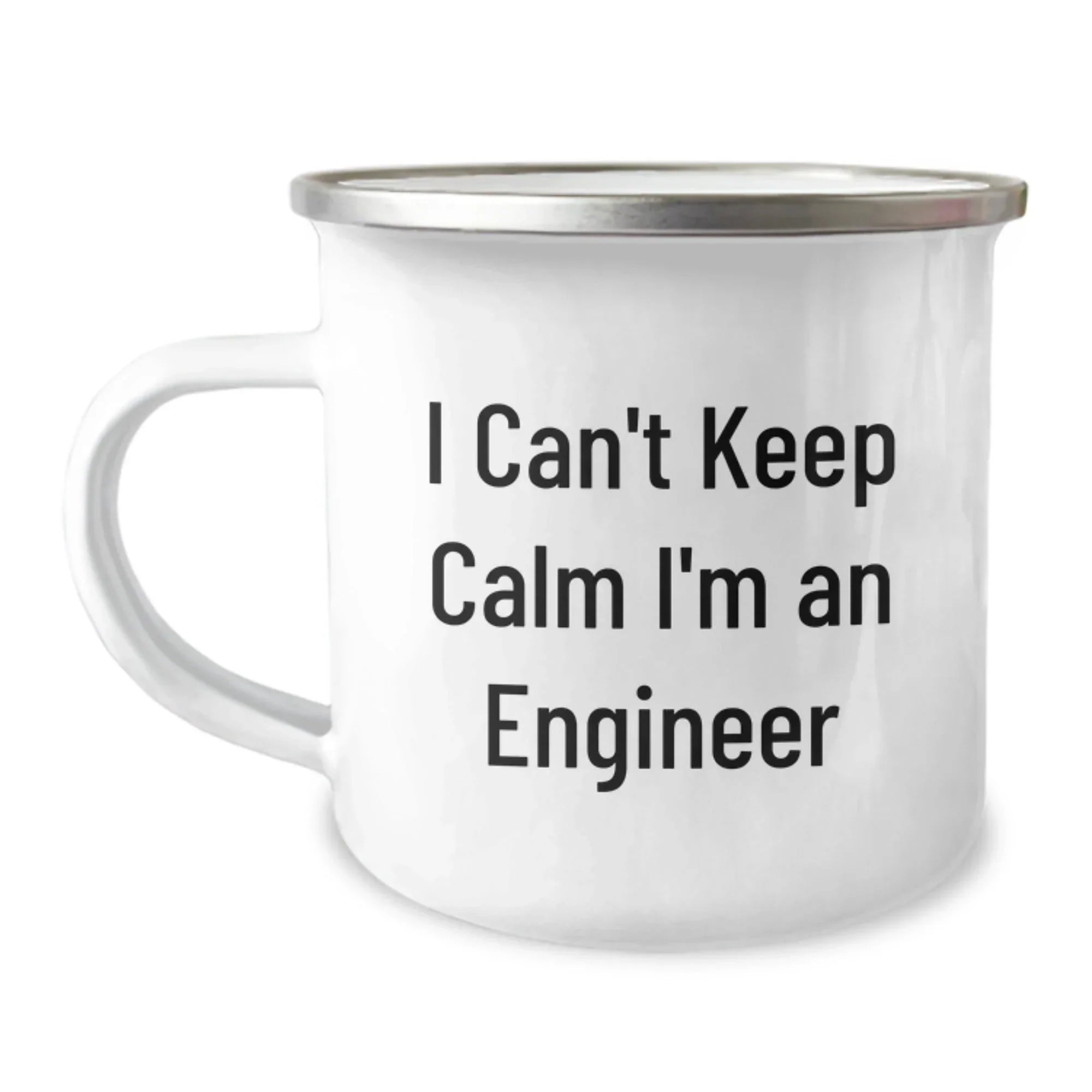 Funny Engineer Camping Mug, Gifts for Engineers from Coworkers, Cute Christmas Unique Gifts with 'I Can't Keep Calm I'm An Engineer' Quote, Stainless Steel 12 oz Capacity