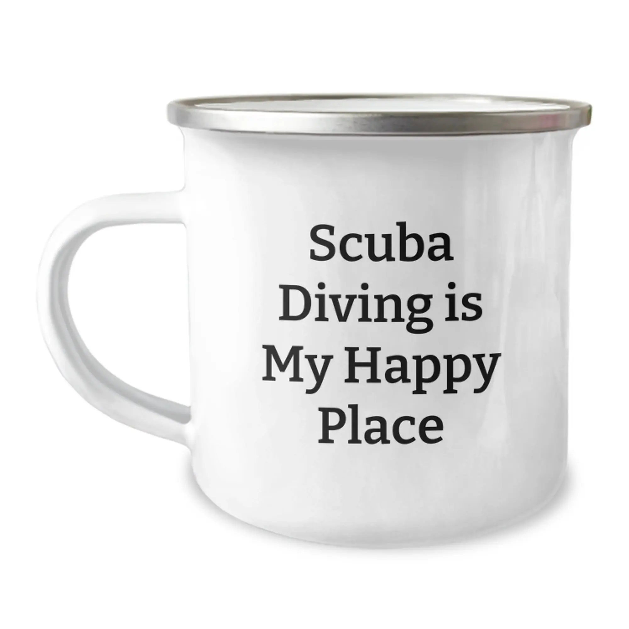 Funny Scuba Diving Gifts from Dad - Scuba Diving Is My Happy Place, Unique Father's Day Unique Gifts for Scuba Diving Men - Image 1