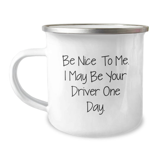 Funny Driver Camping Mug Gifts from Men to Drivers for Christmas Unique Presents - Image 1