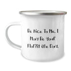 Funny Florist Gifts Christmas Unique Mug, Gifts from Men for Florist Friends, Camping Mug Enamel Finish