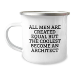 Architect Keepsake Camping Mug for Him Birthday Gift with Enamel Finish - Image 1