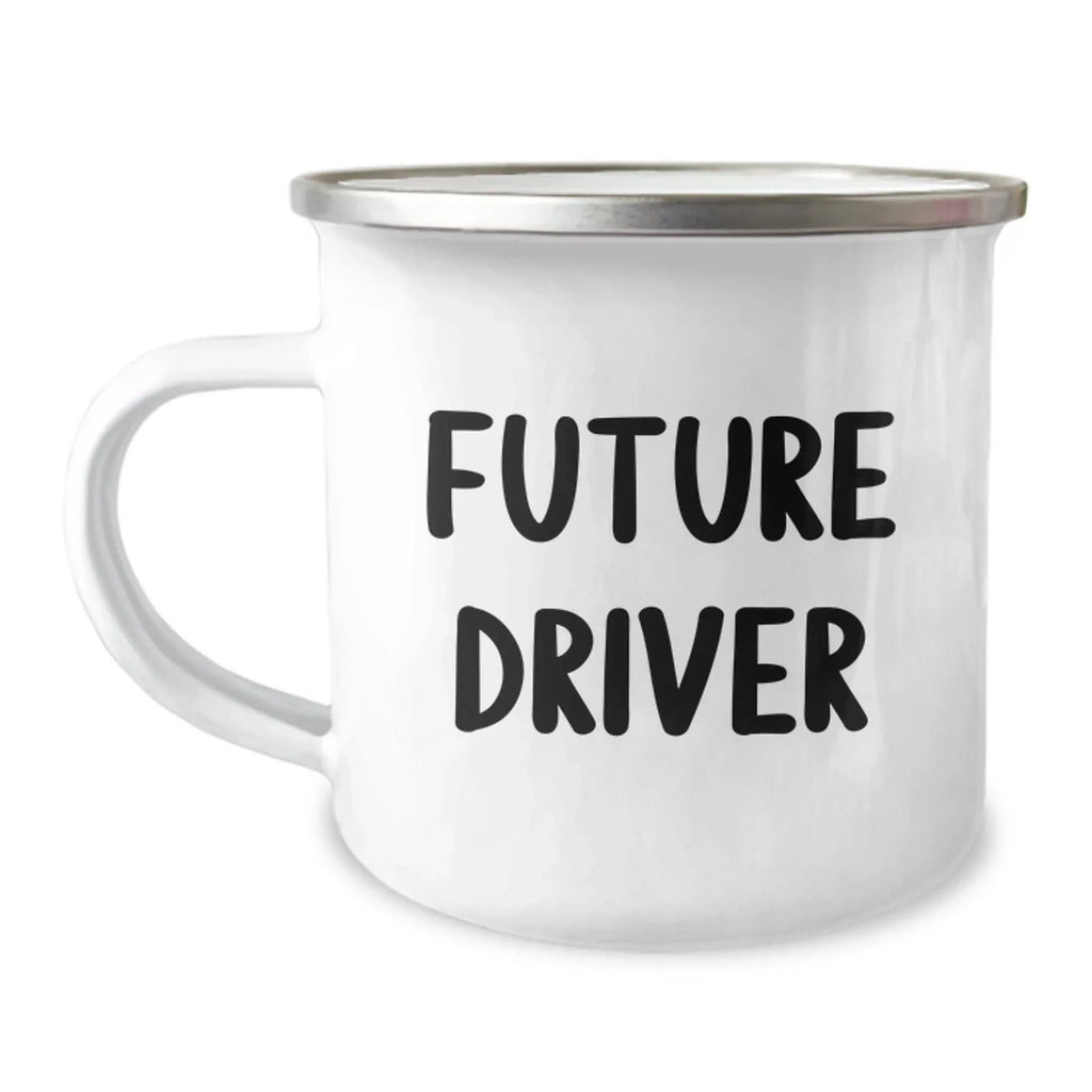 Funny Driver Gifts from Friends, Unique Camping Mug for Future Driver, Inspirational Quote 'You're a Great Driver in Life'