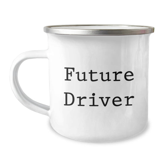 Funny Gifts for Future Driver, Driver Camping Mug, Christmas Unique Gifts from Men to Driver - Image 1