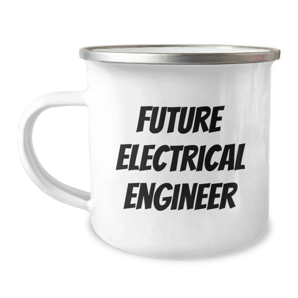 Funny Electrical Engineer Gifts, Gifts from Friends, Electrical Engineer Camping Mug, 'Future Electrical Engineer' Quote, Christmas Unique Gifts for Men