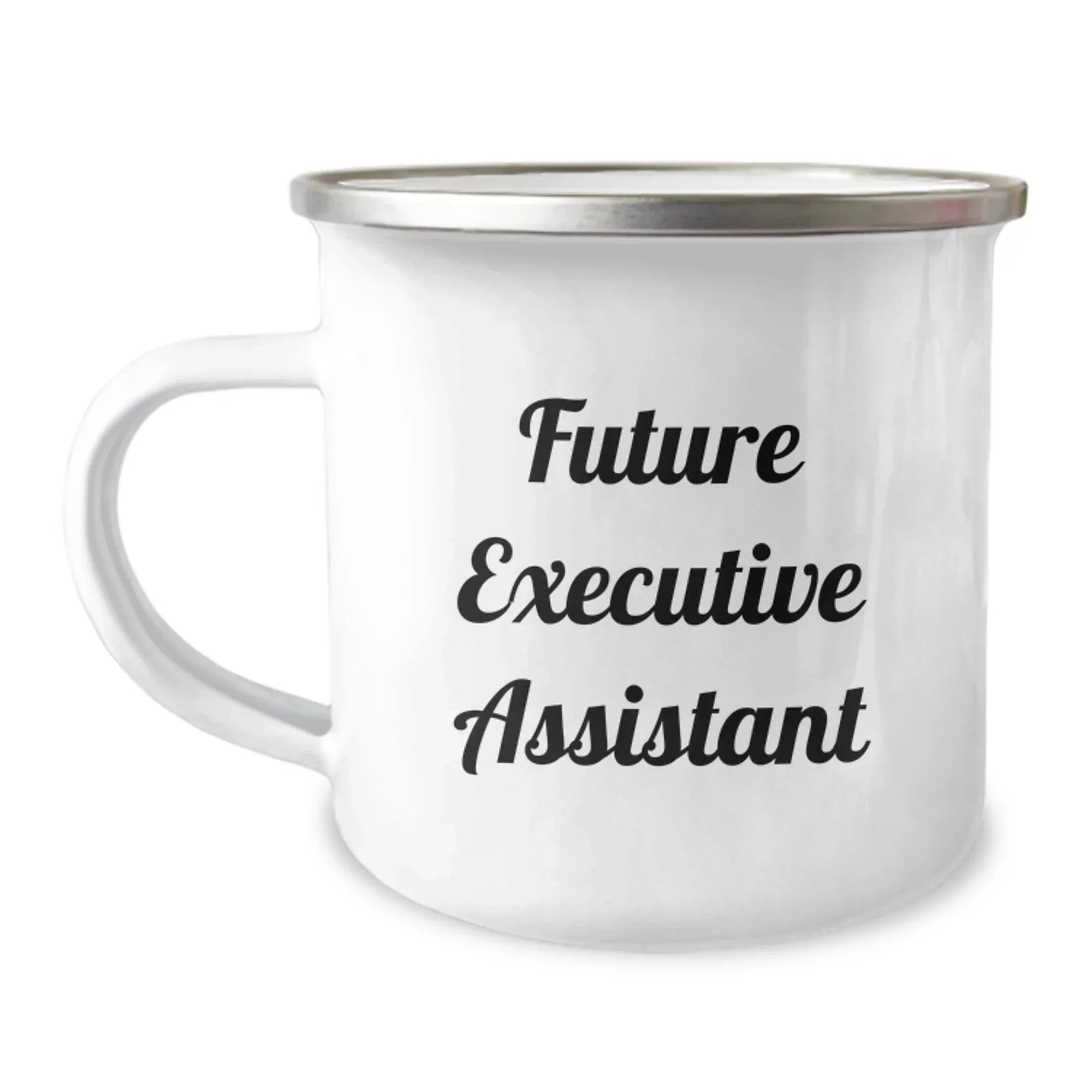 Funny Executive Assistant Gifts for Men, Unique Camping Mug for Future Executive Assistant, 'Future Executive Assistant' Quote Gifts from Friends