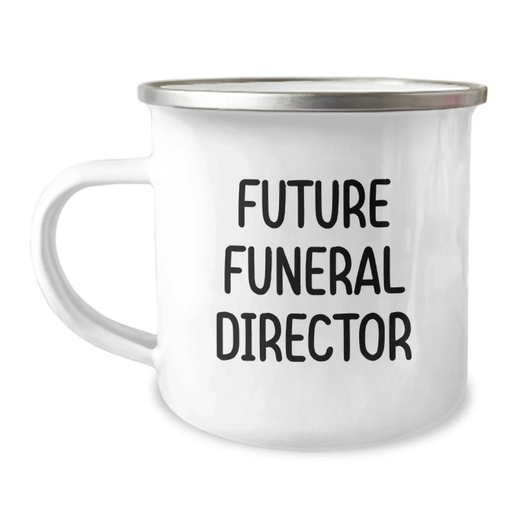 Gifts from Family for Future Funeral Director - Inspirational Camping Mug for Graduation, 'May You Never Forget Where You Came From', 12 oz Stainless Steel with Enamel Finish